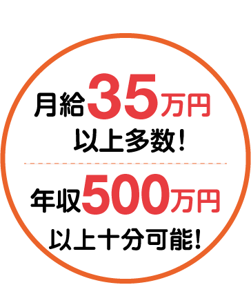 月給30万円以上多数！年収790万円以上可能！